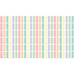 Teacher Created Resources® Pastel Pop Stripes Straight Border Trim, 35 Feet Per Pack, 6 Packs