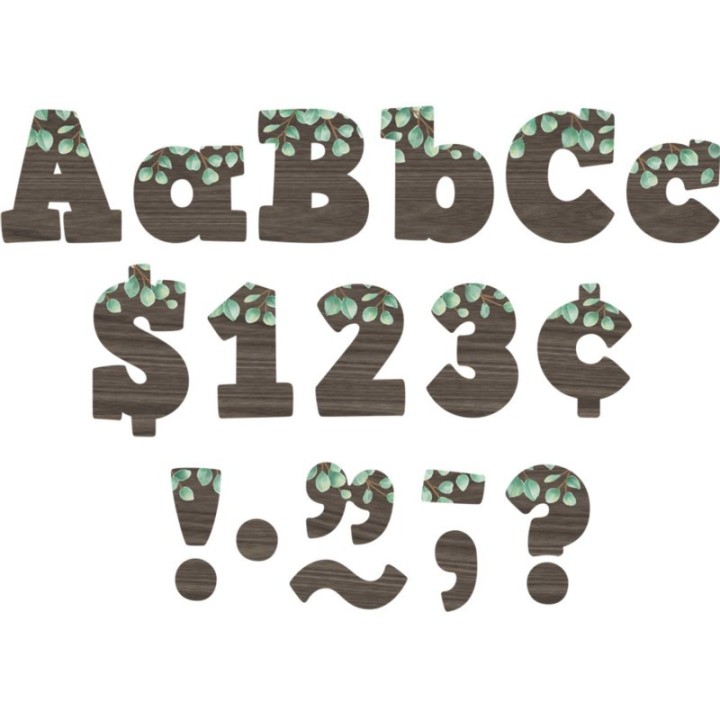 Teacher Created Resources® Eucalyptus 4" Bold Block Letters Combo Pack