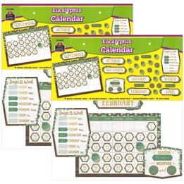 Teacher Created Resources® Eucalyptus Calendar Bulletin Board Set, 2 Sets