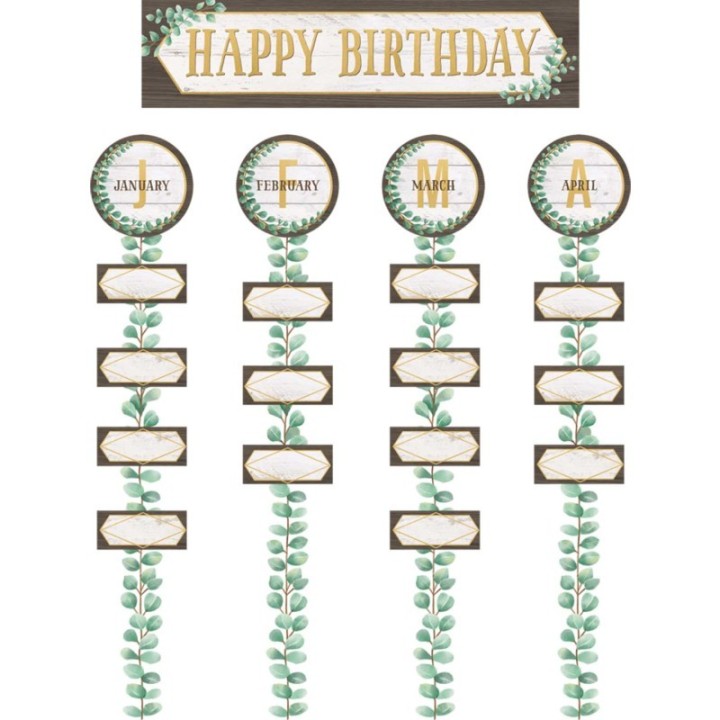 Teacher Created Resources® Eucalyptus Happy Birthday Bulletin Board Set