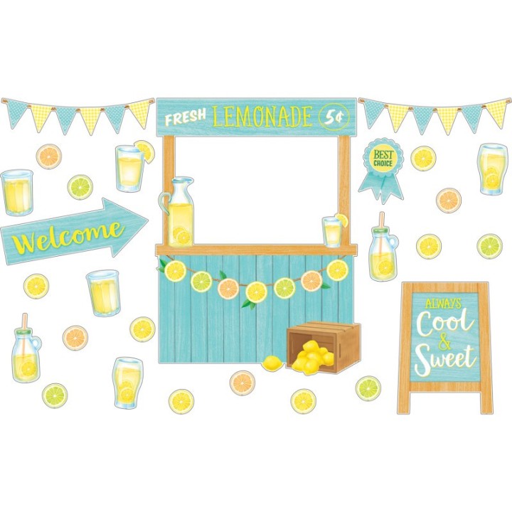 Teacher Created Resources® Lemon Zest Lemonade Stand Bulletin Board Set