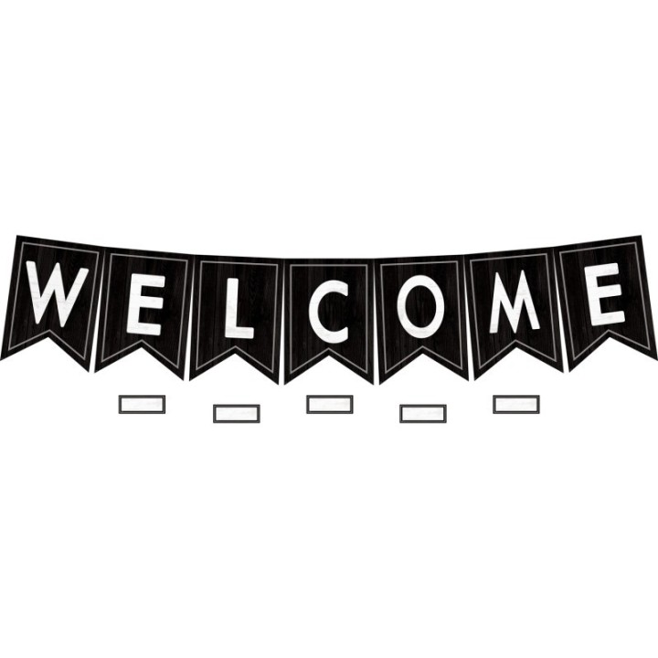 Teacher Created Resources® Modern Farmhouse Pennants Welcome Bulletin Board Set
