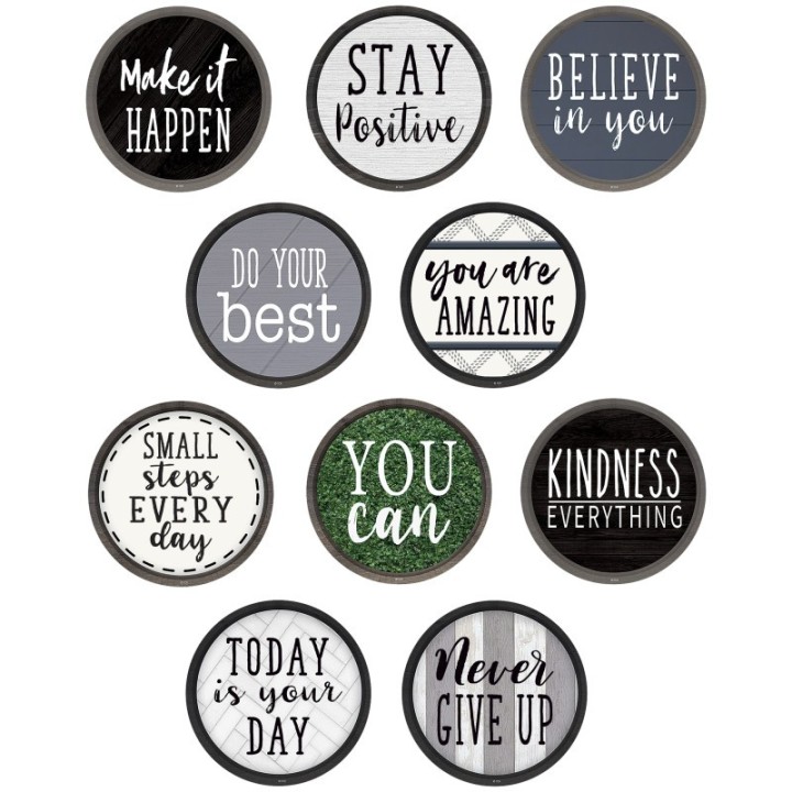 Teacher Created Resources® Modern Farmhouse Positive Saying Accents, Pack of 30