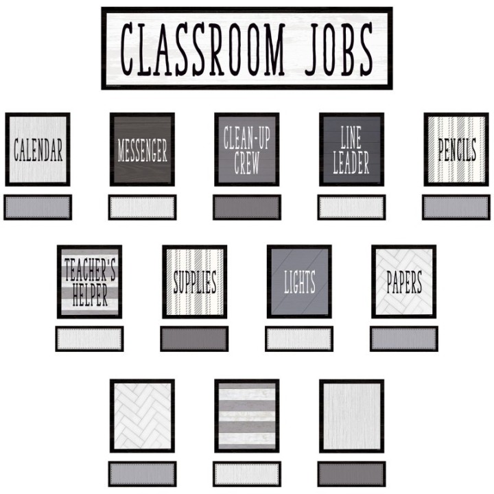 Teacher Created Resources® Modern Farmhouse Classroom Jobs Mini Bulletin Board