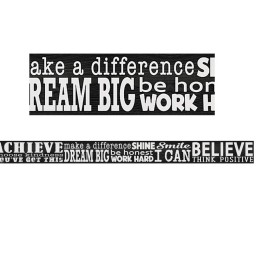 Teacher Created Resources® Modern Farmhouse Positive Sayings Straight Border Trim, 35 Feet