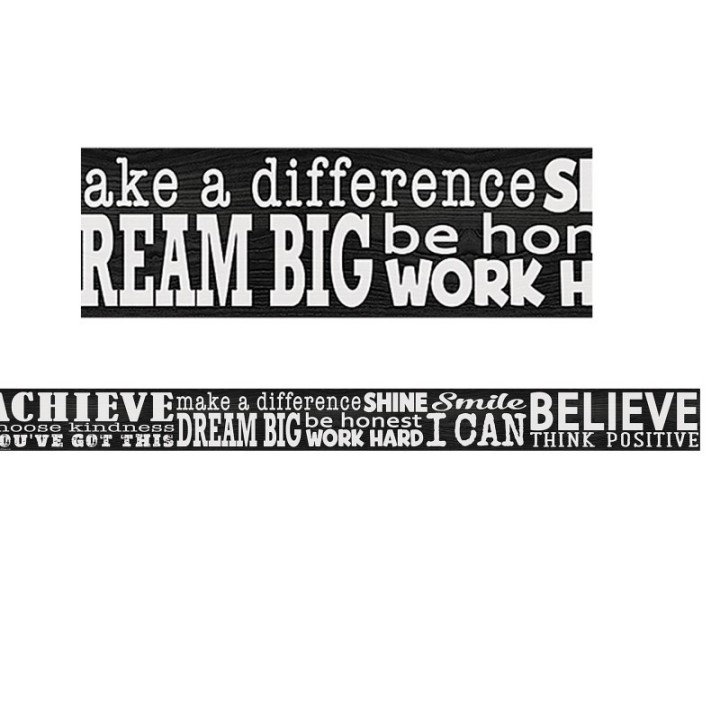 Teacher Created Resources® Modern Farmhouse Positive Sayings Straight Border Trim, 35 Feet