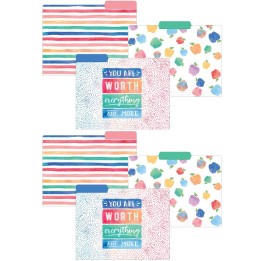 Teacher Created Resources® Watercolor File Folders, 12 Per Pack, 2 Packs
