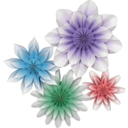 Teacher Created Resources® Floral Bloom Paper Flowers, Pack of 4