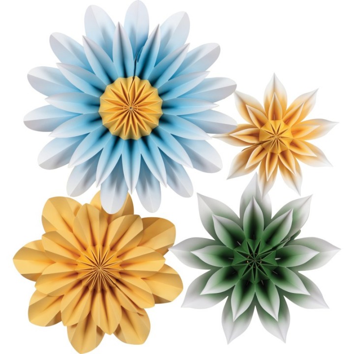 Teacher Created Resources® Floral Sunshine Paper Flowers, Pack of 4