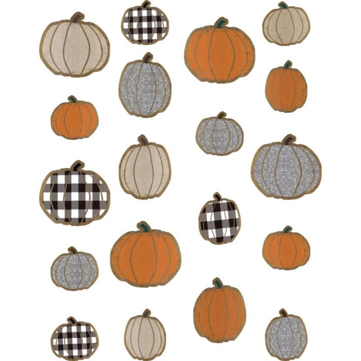 Teacher Created Resources® Home Sweet Classroom Pumpkins Accents, Assorted Sizes, Pack of 57