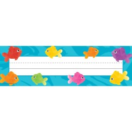 Teacher Created Resources® Colorful Fish Flat Name Plates, Pack of 36