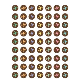 Teacher Created Resources® Travel the Map Airplanes Mini Stickers, 378 Per Pack, 12 Packs