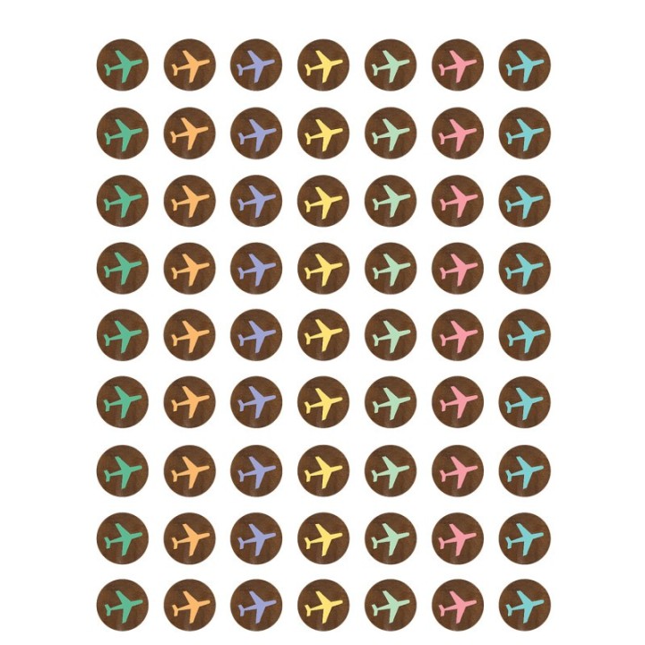 Teacher Created Resources® Travel the Map Airplanes Mini Stickers, 378 Per Pack, 12 Packs
