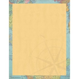 Teacher Created Resources® Travel the Map Computer Paper, 8.5" x 11", 50 Sheets