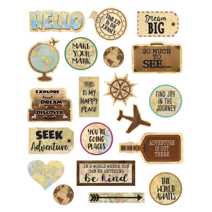 Teacher Created Resources® Travel the Map Stickers, Pack of 120
