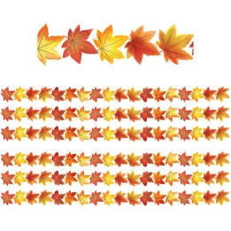 Teacher Created Resources® Fall Leaves Die-Cut Border Trim, 35 Feet Per Pack, 6 Packs
