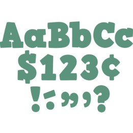 Teacher Created Resources® Eucalyptus Green 4" Bold Block Letters Combo Pack
