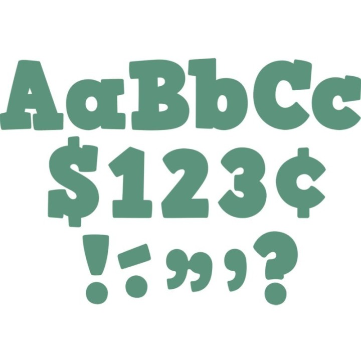Teacher Created Resources® Eucalyptus Green 4" Bold Block Letters Combo Pack