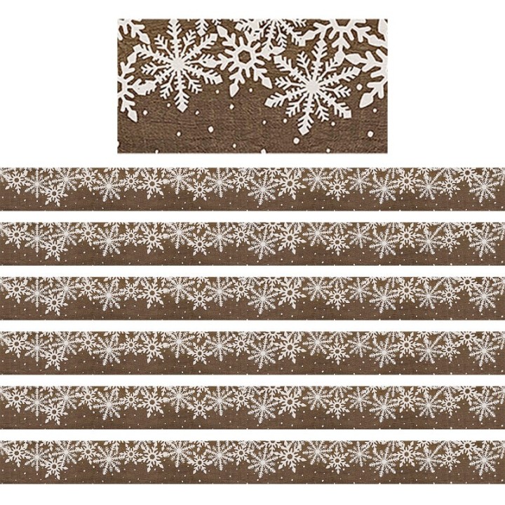 Teacher Created Resources® Home Sweet Classroom Winter Straight Border Trim, 35 Feet Per Pack, 6 Packs