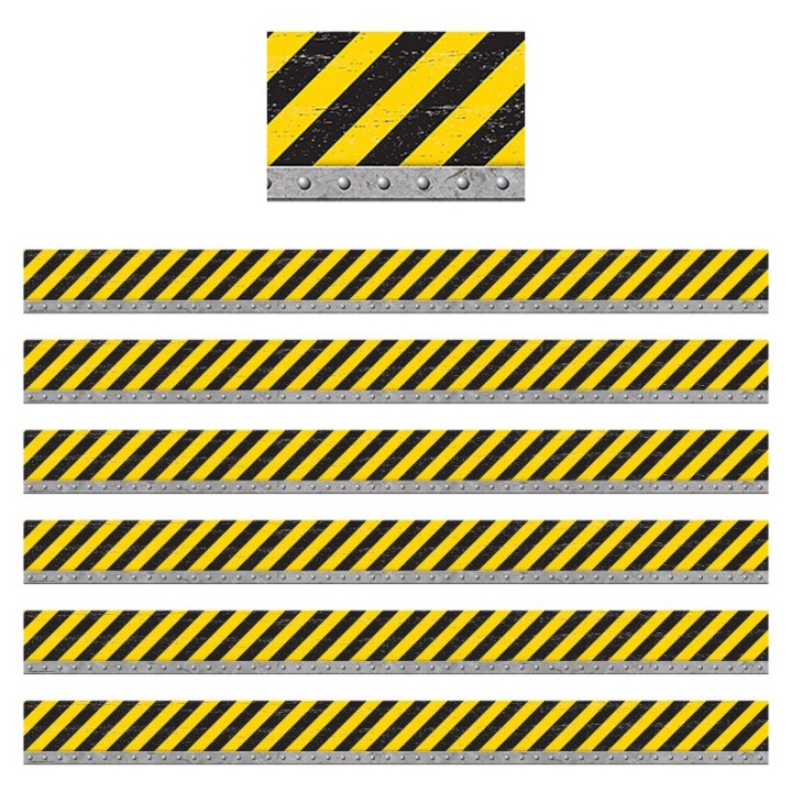 Teacher Created Resources® Under Construction Straight Border Trim, 35 Feet Per Pack, 6 Packs