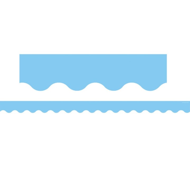 Teacher Created Resources® Light Blue Scalloped Border Trim, 35 Feet