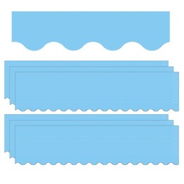Teacher Created Resources® Light Blue Scalloped Border Trim, 35 Feet Per Pack, 6 Packs