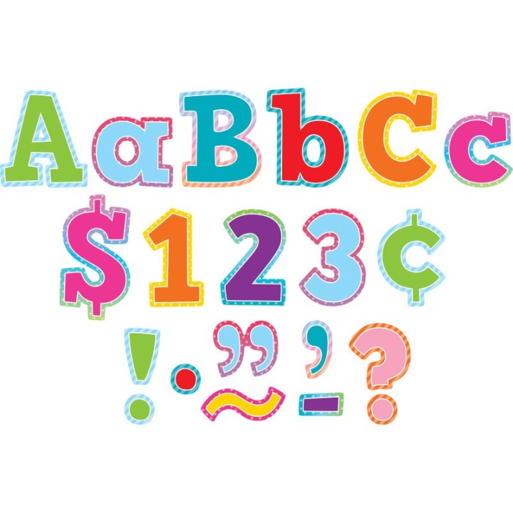 Teacher Created Resources® Colorful Vibes 4" Bold Block Letters