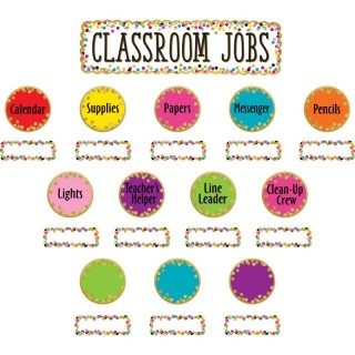 Teacher Created Resources® Confetti Classroom Jobs Mini Bulletin Board Set