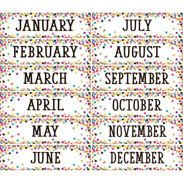 Teacher Created Resources® Confetti Monthly Headliners