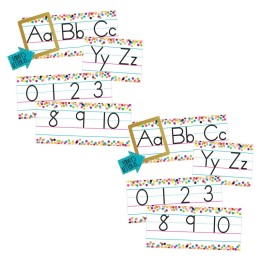 Teacher Created Resources® Confetti Alphabet Line Bulletin Board Set, 2 Sets