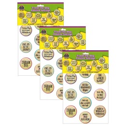 Teacher Created Resources® Travel the Map Positive Saying Accents, 30 Per Pack, 3 Packs