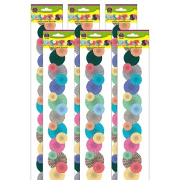 Teacher Created Resources® Home Sweet Classroom Fans Die-Cut Border Trim, 34 Feet Per Pack, 6 Packs