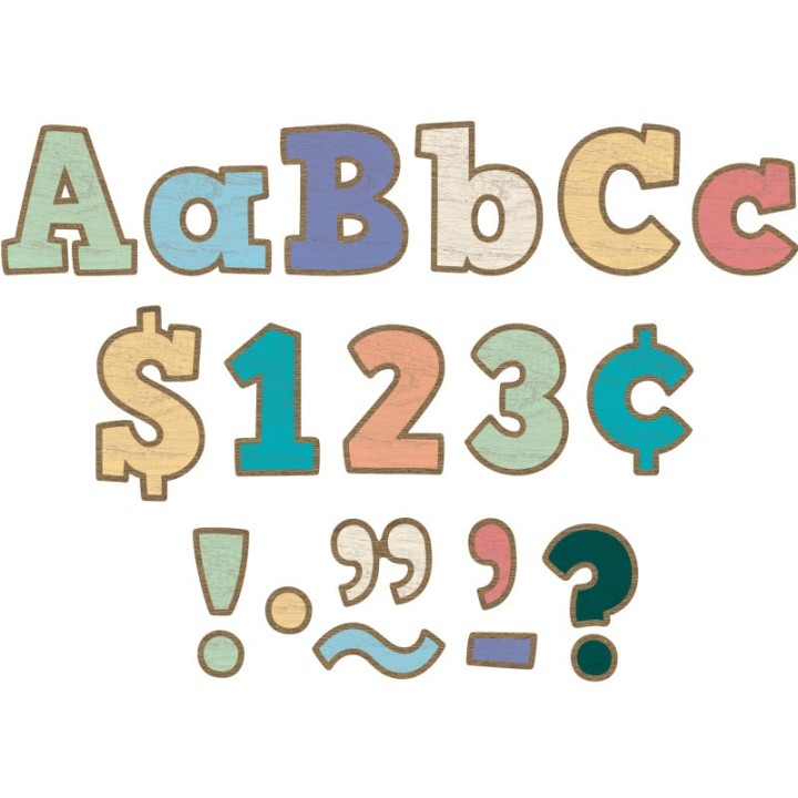 Teacher Created Resources® Painted Wood Design Bold Block 4" Letters Combo Pack