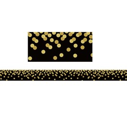 Teacher Created Resources® Black Confetti Straight Border Trim, 35 Feet