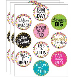 Teacher Created Resources® Confetti Positive Sayings Accents, 30 Per Pack, 3 Packs