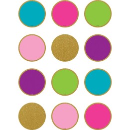 Teacher Created Resources® Confetti Mini Circles Mini Accents, 2-5/8", 36 Per Pack, 6 Packs