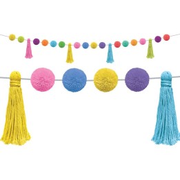 Teacher Created Resources® Colorful Pom-Poms and Tassels Garland