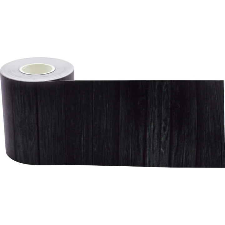 Teacher Created Resources® Black Wood Straight Rolled Border Trim, 50 Feet