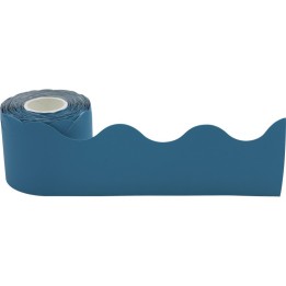 Teacher Created Resources® Slate Blue Scalloped Rolled Border Trim, 50 Feet