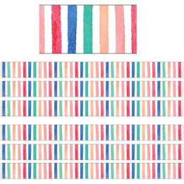 Teacher Created Resources® Watercolor Stripes Border Trim, 35 Feet Per Pack, 6 Packs