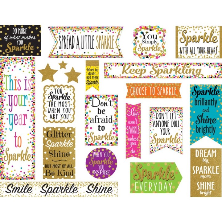 Teacher Created Resources® Confetti Sparkle and Shine Mini Bulletin Board Set