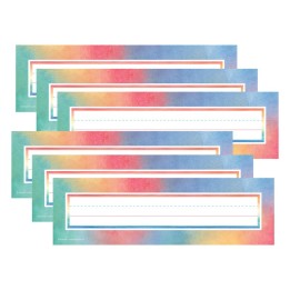 Teacher Created Resources® Watercolor Name Plates, 36 Per Pack, 6 Packs