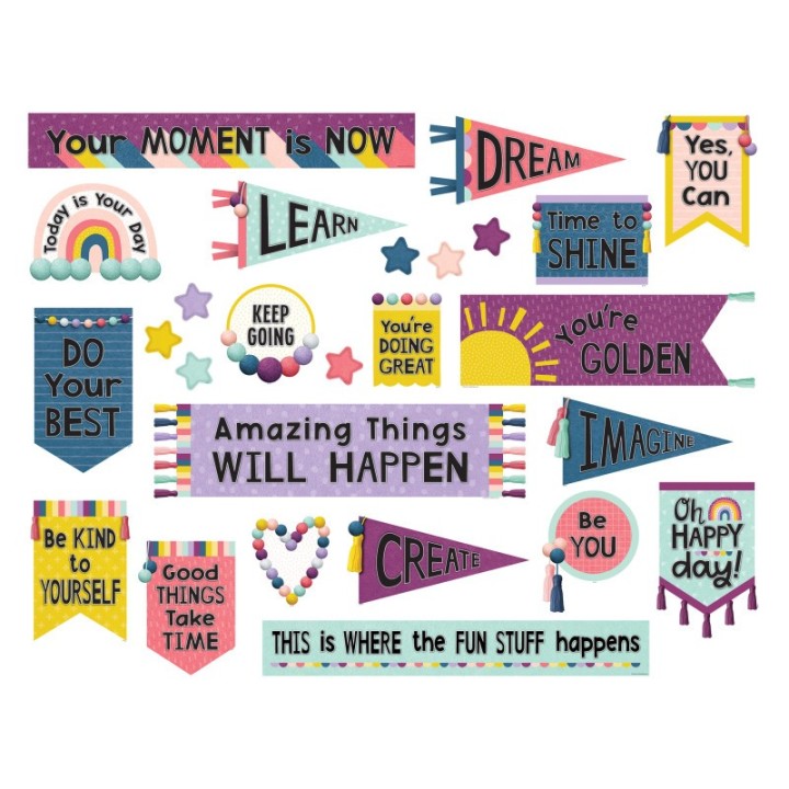 Teacher Created Resources® Oh Happy Day Positive Mini Bulletin Board Set