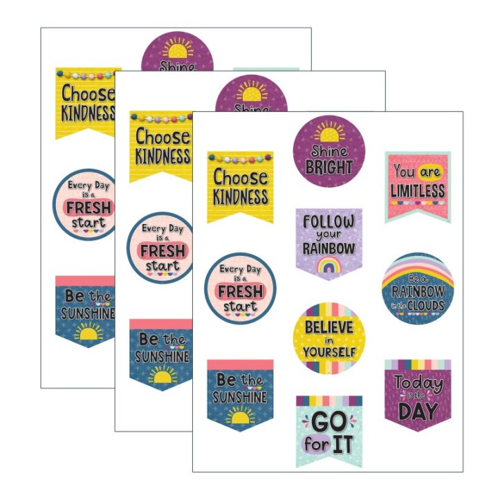 Teacher Created Resources® Oh Happy Day Positive Sayings Accents, 30 Per Pack, 3 Packs