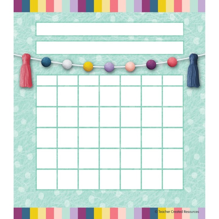 Teacher Created Resources® Oh Happy Day Incentive Charts, Pack of 36