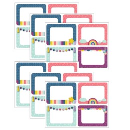Teacher Created Resources® Oh Happy Day Name Tags/Labels - Multi-Pack, 36 Per Pack, 6 Packs