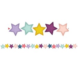 Teacher Created Resources® Oh Happy Day Stars Die-Cut Border Trim, 35 Feet