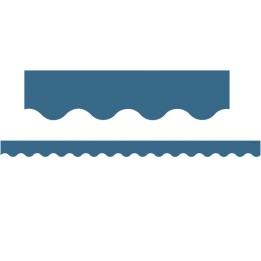 Teacher Created Resources® Slate Blue Scalloped Border Trim, 35 Feet