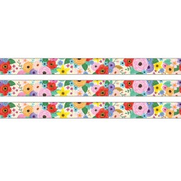 Teacher Created Resources® Wildflowers Straight Rolled Border Trim, 50 Feet, 3 Rolls