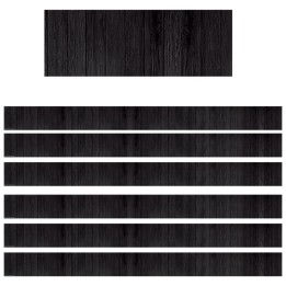 Teacher Created Resources® Black Wood Straight Border Trim, 35 Feet, 6 Packs